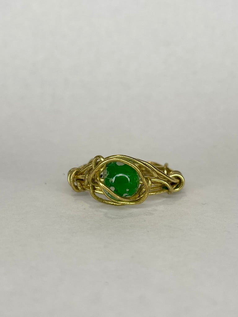 Émeraude Dorée Ring